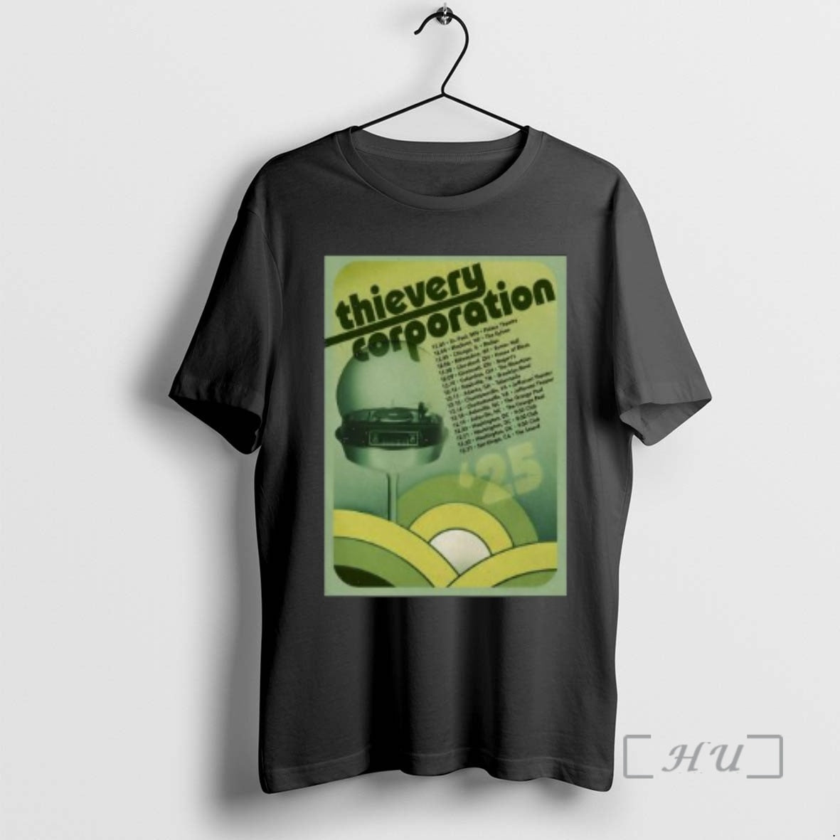 Officials Thievery Corporation December 2025 Shows Circle Black T-Shirts, Hoodie, Sweatshirt | PopFlextees.com