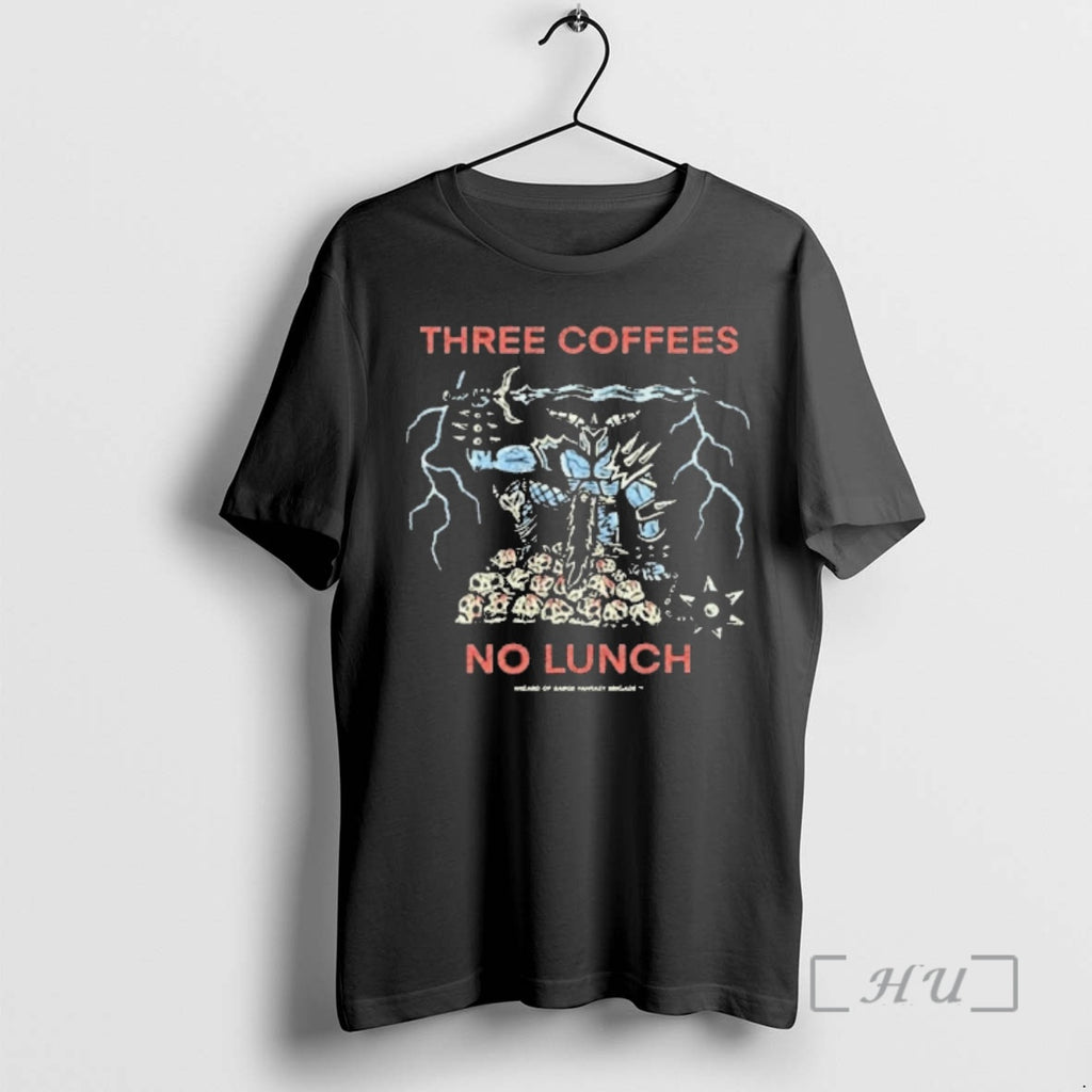 Officials Three Coffees No Lunch T-Shirts, Hoodie, Sweatshirt | PopFlextees.com