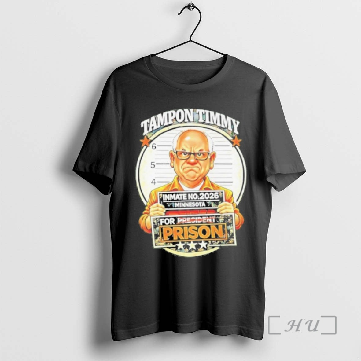 Officials Tim Walz Tampon Tim For Prison Inmate No 2026 Mugshot Premium T Shirts Sweater Hoodie, Sweatshirt | PopFlextees.com