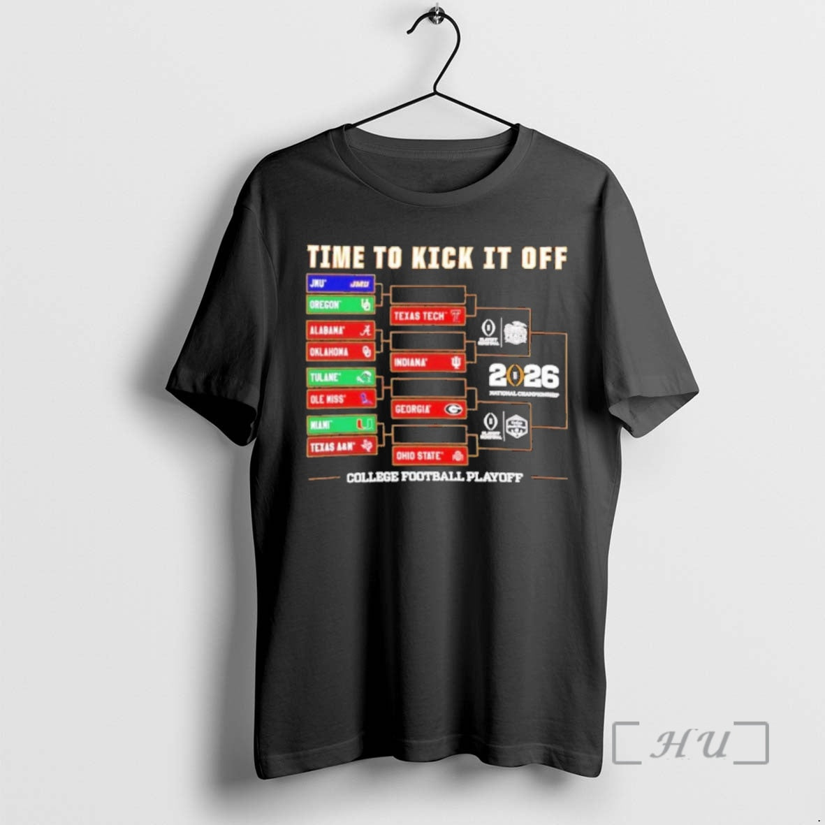 Officials Time To Kick It Off 2025 26 Cfp Bracket T-Shirts, Hoodie, Sweatshirt | PopFlextees.com