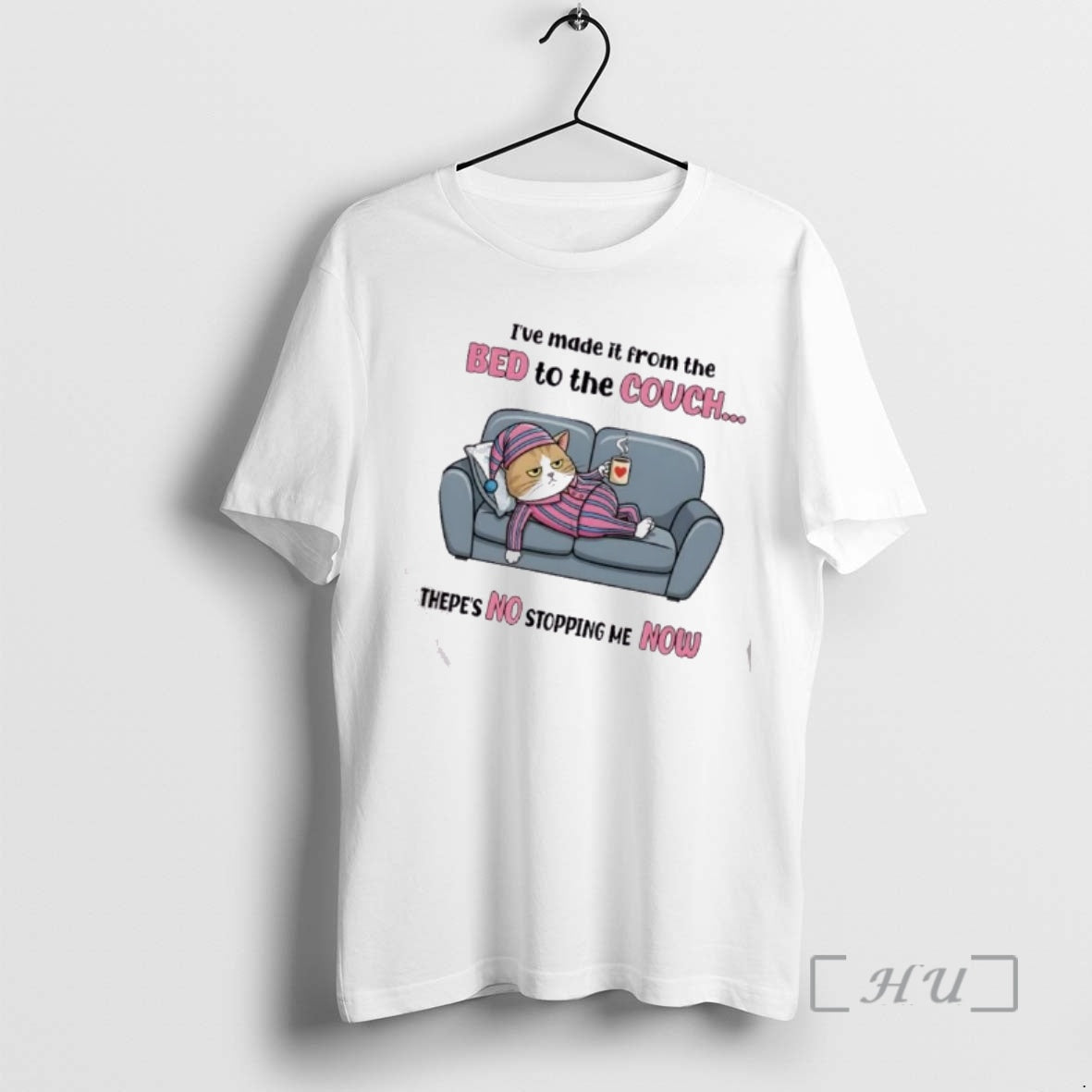 Officials Tired Cat Ive Made It From The Bed To The Couch Thepes No Stopping T-Shirts, Hoodie, Sweatshirt | PopFlextees.com