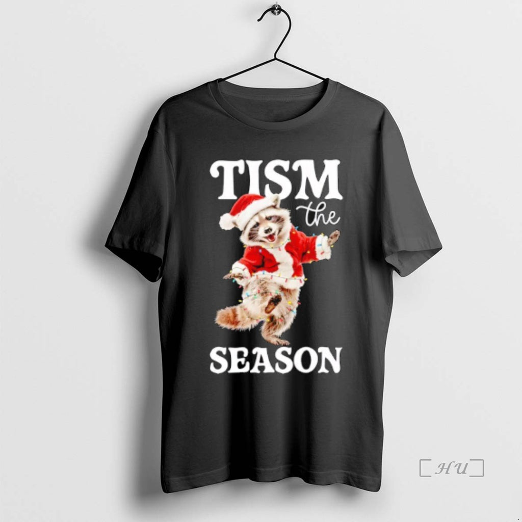 Officials Tism The Season Raccoon Christmas Autism Awareness T-Shirts, Hoodie, Sweatshirt | PopFlextees.com