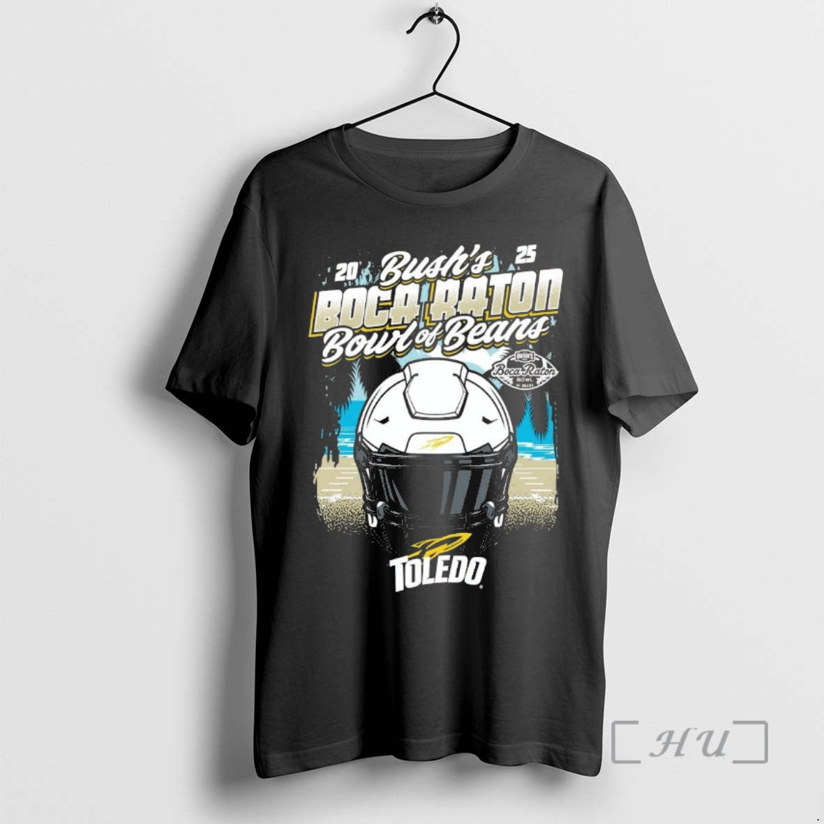 Officials Toledo Rockets 2025 Boca Raton Bowl Helmet Chriast T-Shirts, Hoodie, Sweatshirt | PopFlextees.com