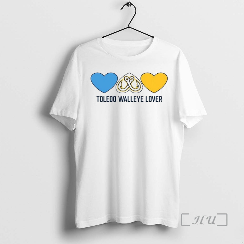 Officials Toledo Walleye Lover Hearts T-Shirts, Hoodie, Sweatshirt | PopFlextees.com