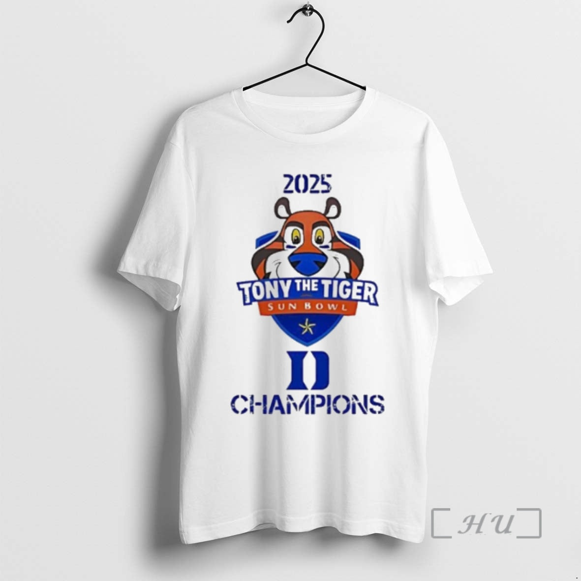 Officials Tony The Tiger Sun Bowl Champions 2025 Duke Football T-Shirts, Hoodie, Sweatshirt | PopFlextees.com