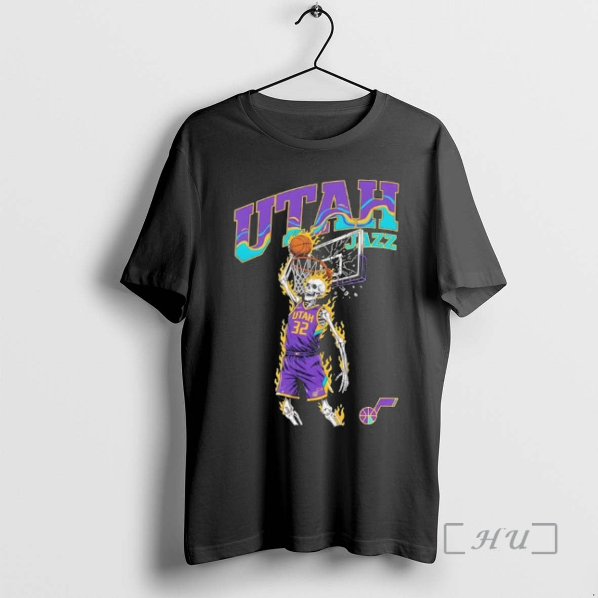 Officials Top Utah Jazz Mens Basketball Skeleton Player Fire T-Shirts, Hoodie, Sweatshirt | PopFlextees.com