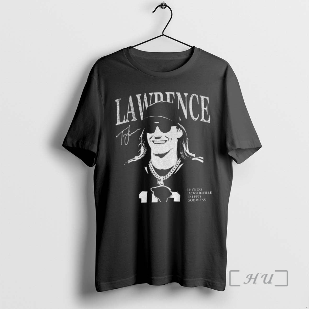 Officials Trevor Lawrence Vintage Jacksonville Football Signature Lets Go Jacksonville Est 1995 God Bless Premium...