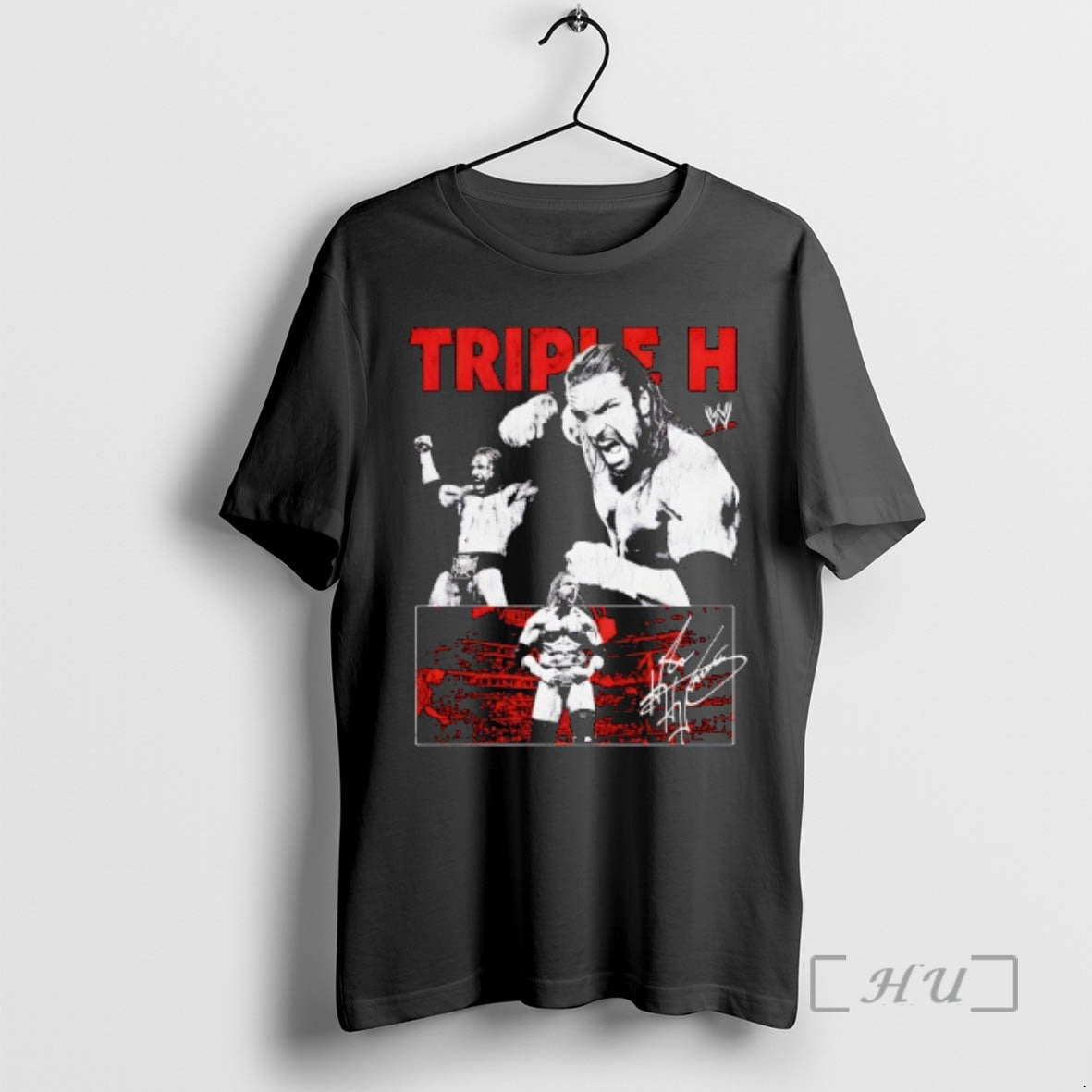 Officials Triple H Action Boxy Signature T-Shirts, Hoodie, Sweatshirt | PopFlextees.com