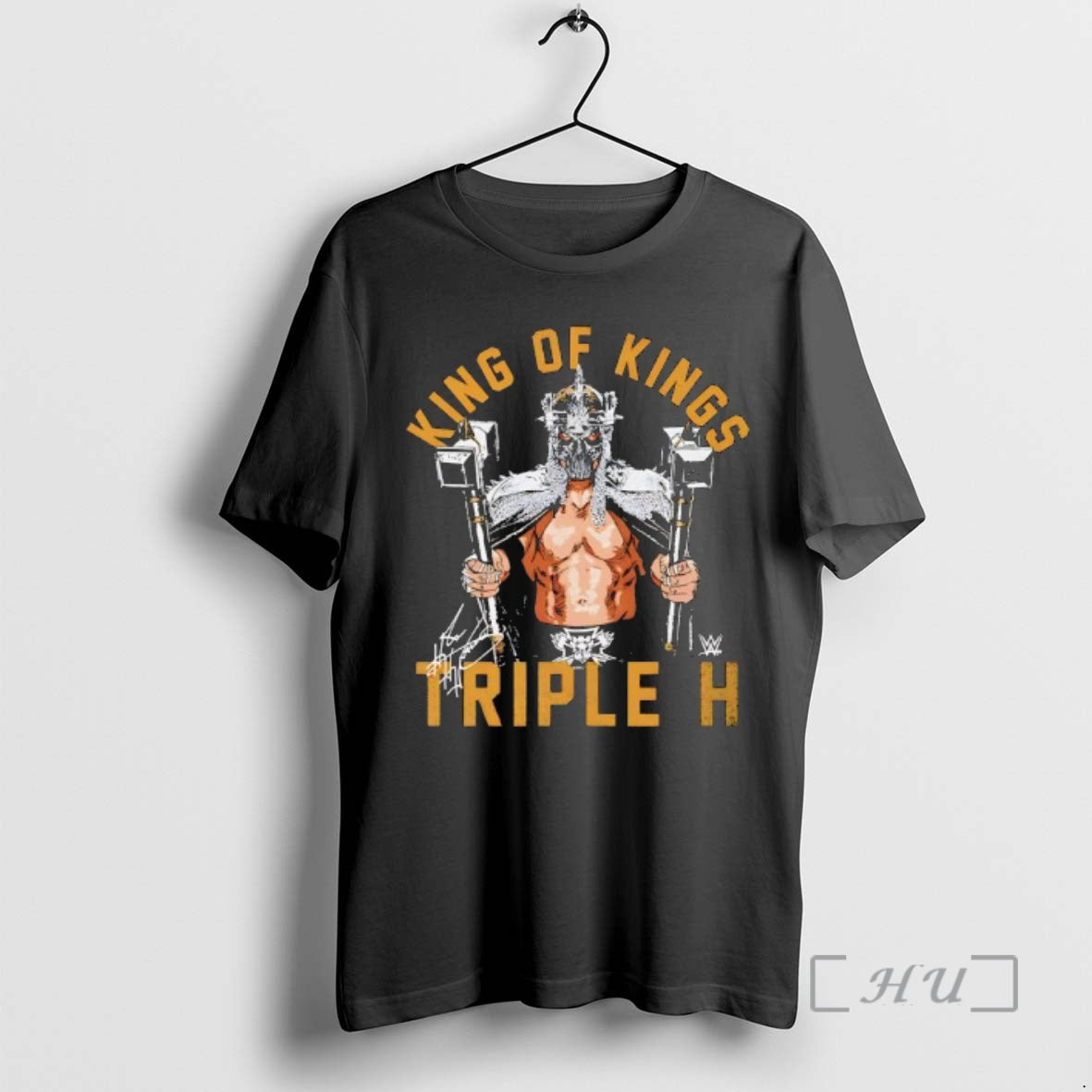 Officials Triple H King Of Kings Pose Signature T-Shirts, Hoodie, Sweatshirt | PopFlextees.com
