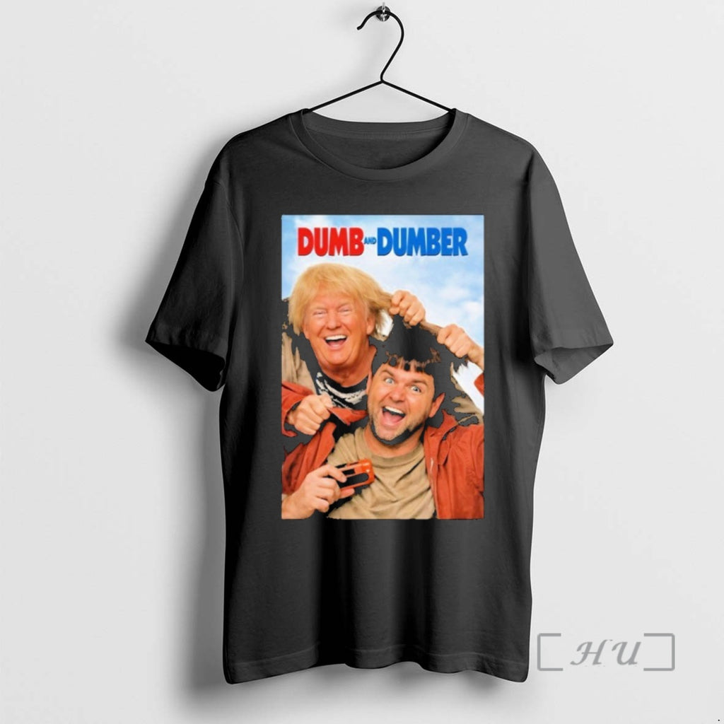 Officials Trump And Jd Vance Dumb And Dumber T-Shirts, Hoodie, Sweatshirt | PopFlextees.com