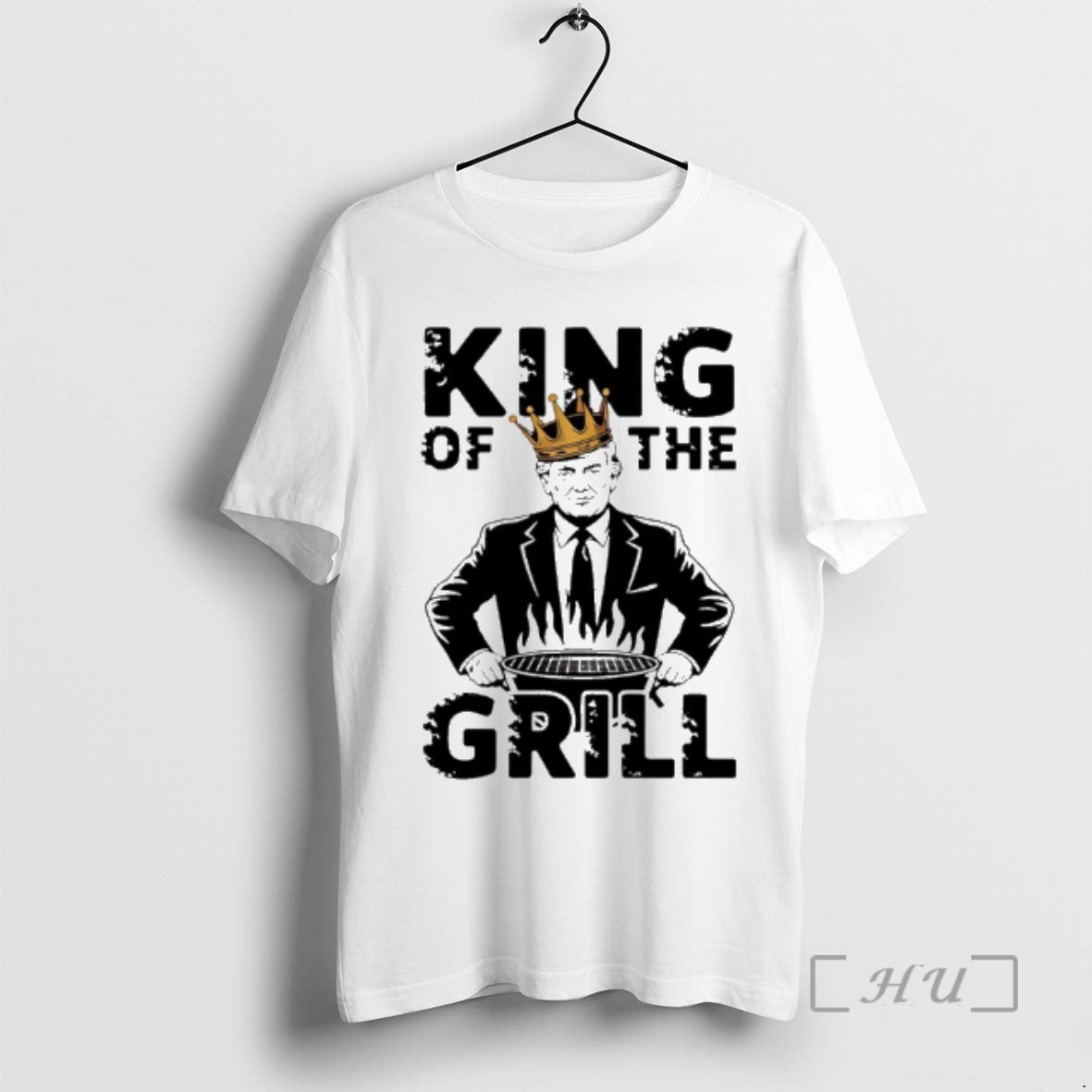 Officials Trump King Of The Grill Patriotic Graphic T-Shirts, Hoodie, Sweatshirt | PopFlextees.com