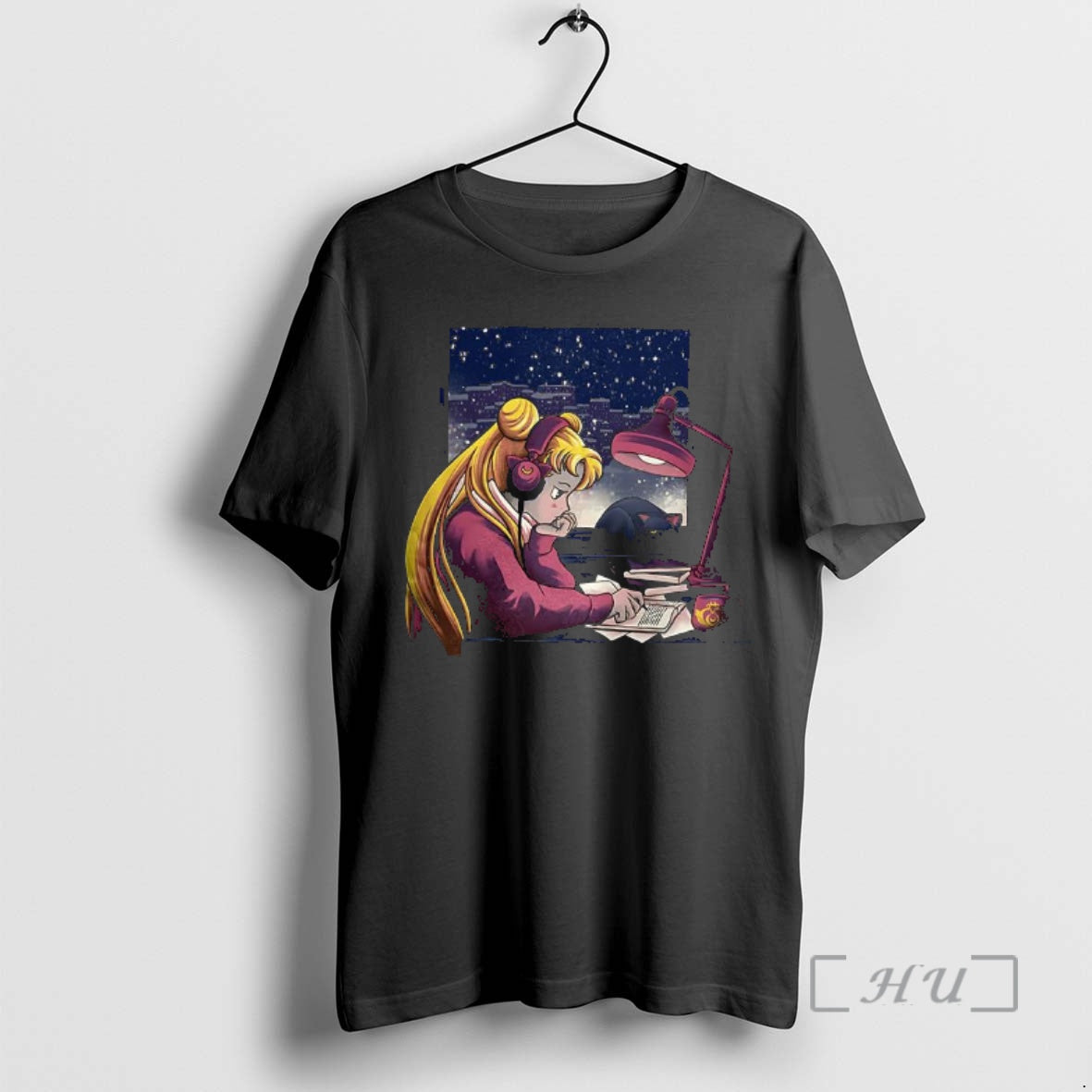 Officials Tsukino Usagi Sailor Moon Lofi Moon Girl T-Shirts, Hoodie, Sweatshirt | PopFlextees.com