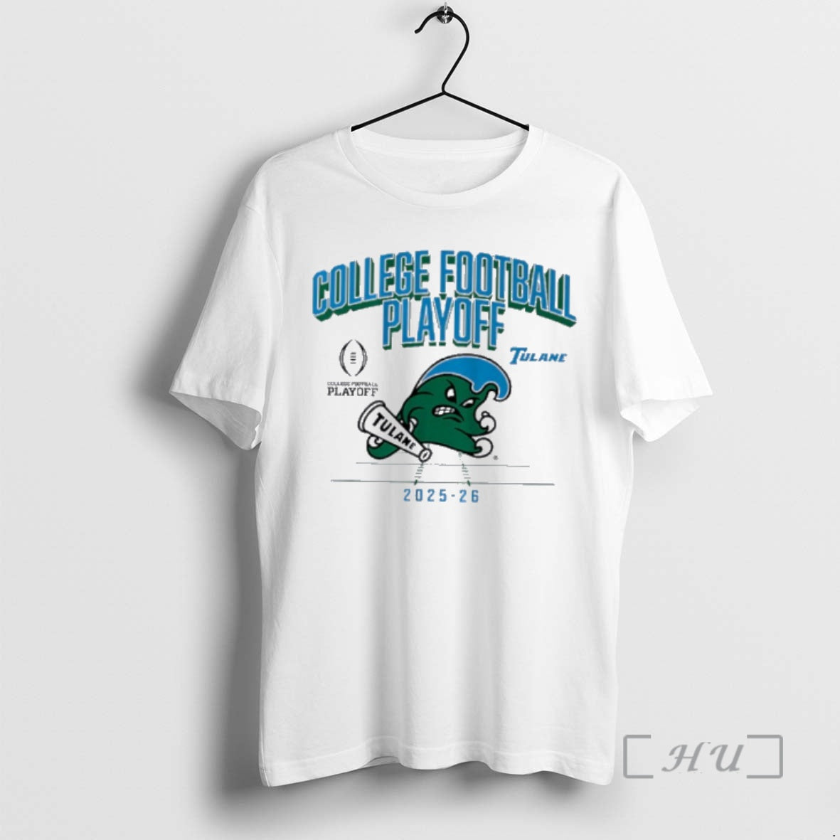 Officials Tulane Green Wave Football 2025 Cfb Playoff Mascot T-Shirts, Hoodie, Sweatshirt | PopFlextees.com