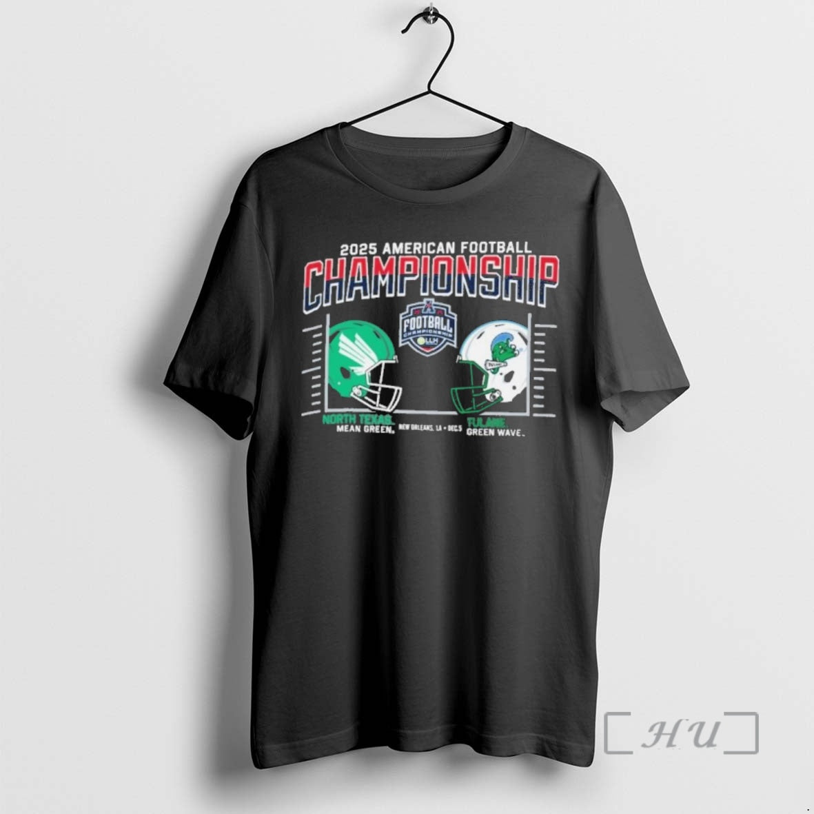 Officials Tulane Vs North Texas 2025 Aac Football Championship Duel Helmet T-Shirts, Hoodie, Sweatshirt