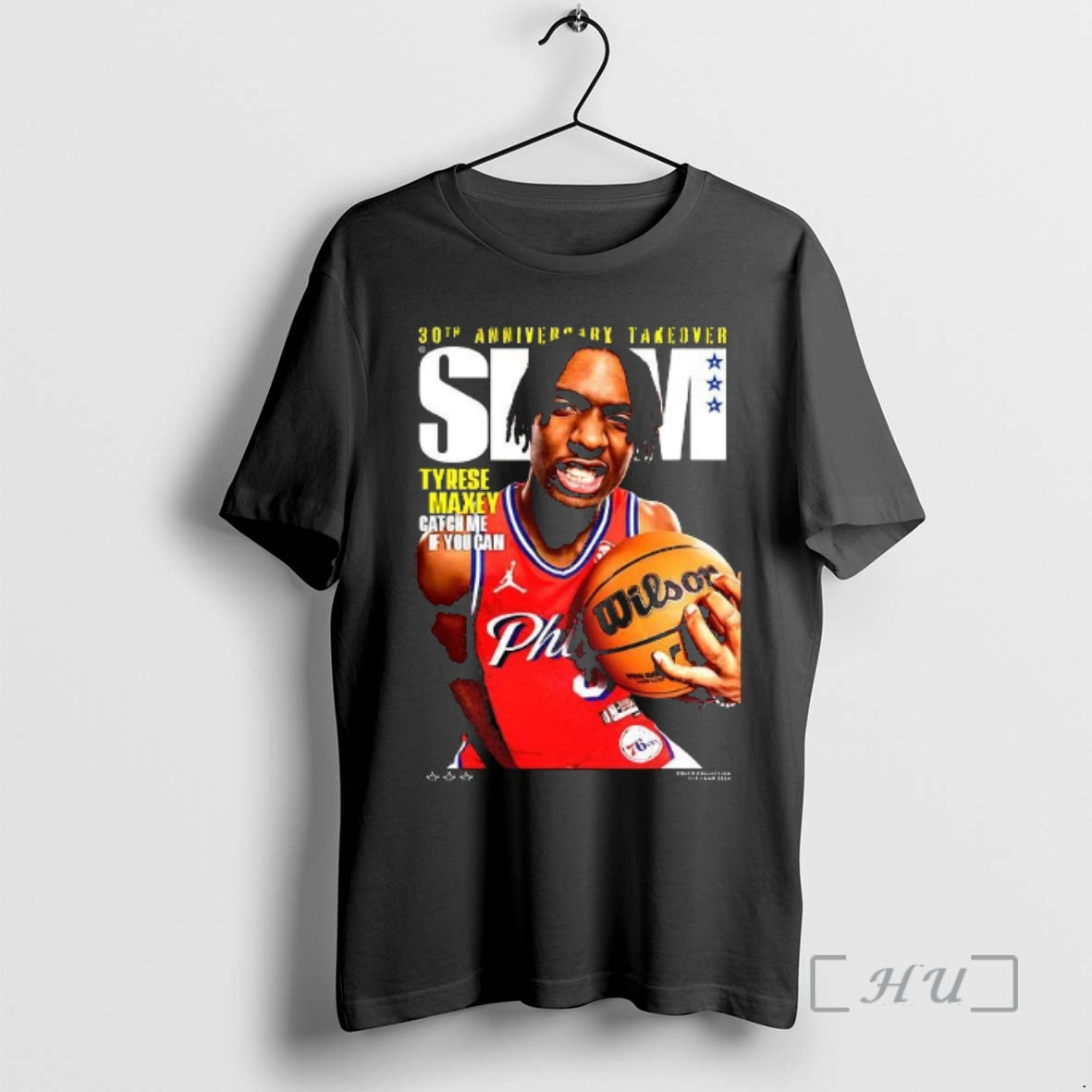 Officials Tyrese Maxey Philadelphia 76ers Nba Slam 30th Anniversary Takeover T-Shirts, Hoodie, Sweatshirt | PopFlextees.com