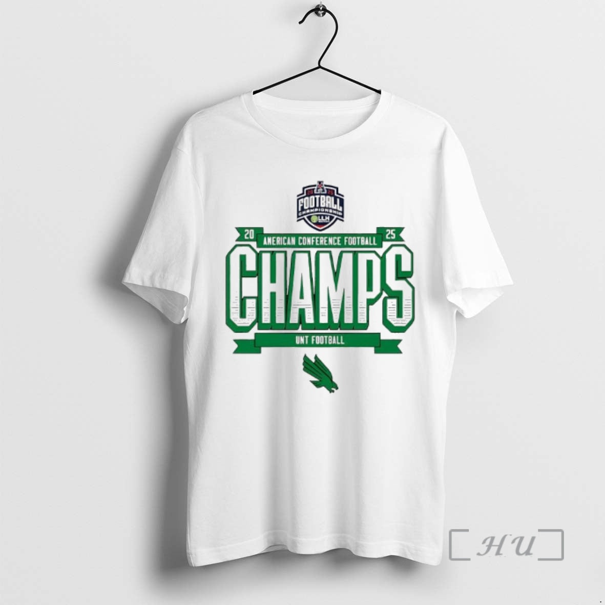 Officials Unt Football 2025 Amercan Conference Champs Logo T-Shirts, Hoodie, Sweatshirt | PopFlextees.com