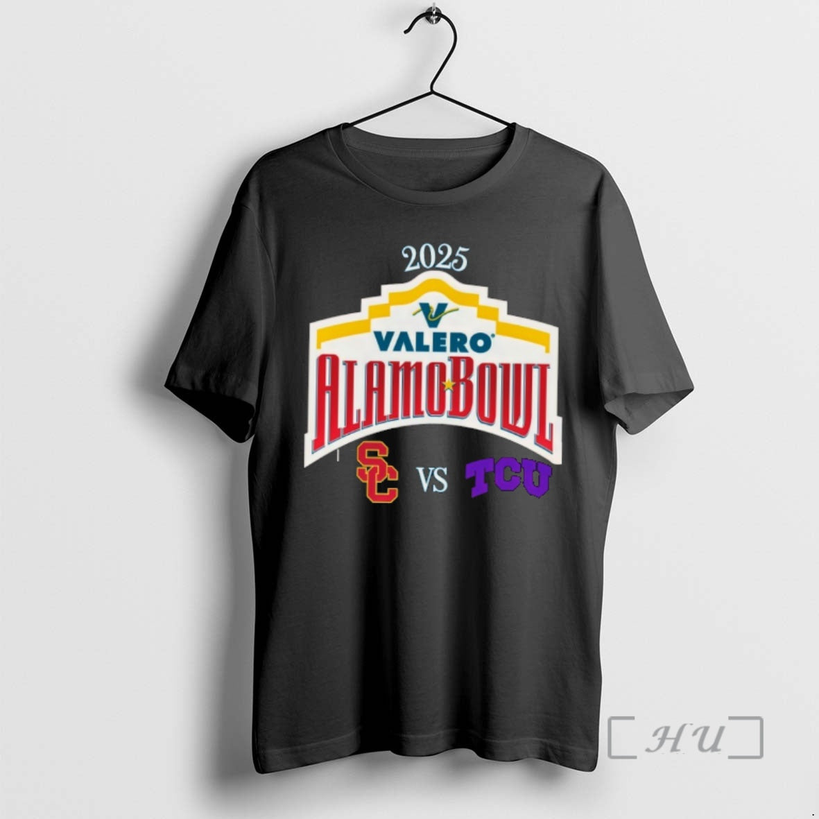 Officials Usc Trojans Vs Tcu Horned Frogs 2025 Valero Alamo Bowl Logo Premium T Shirts Hoodie, Sweatshirt | PopFlextees.com