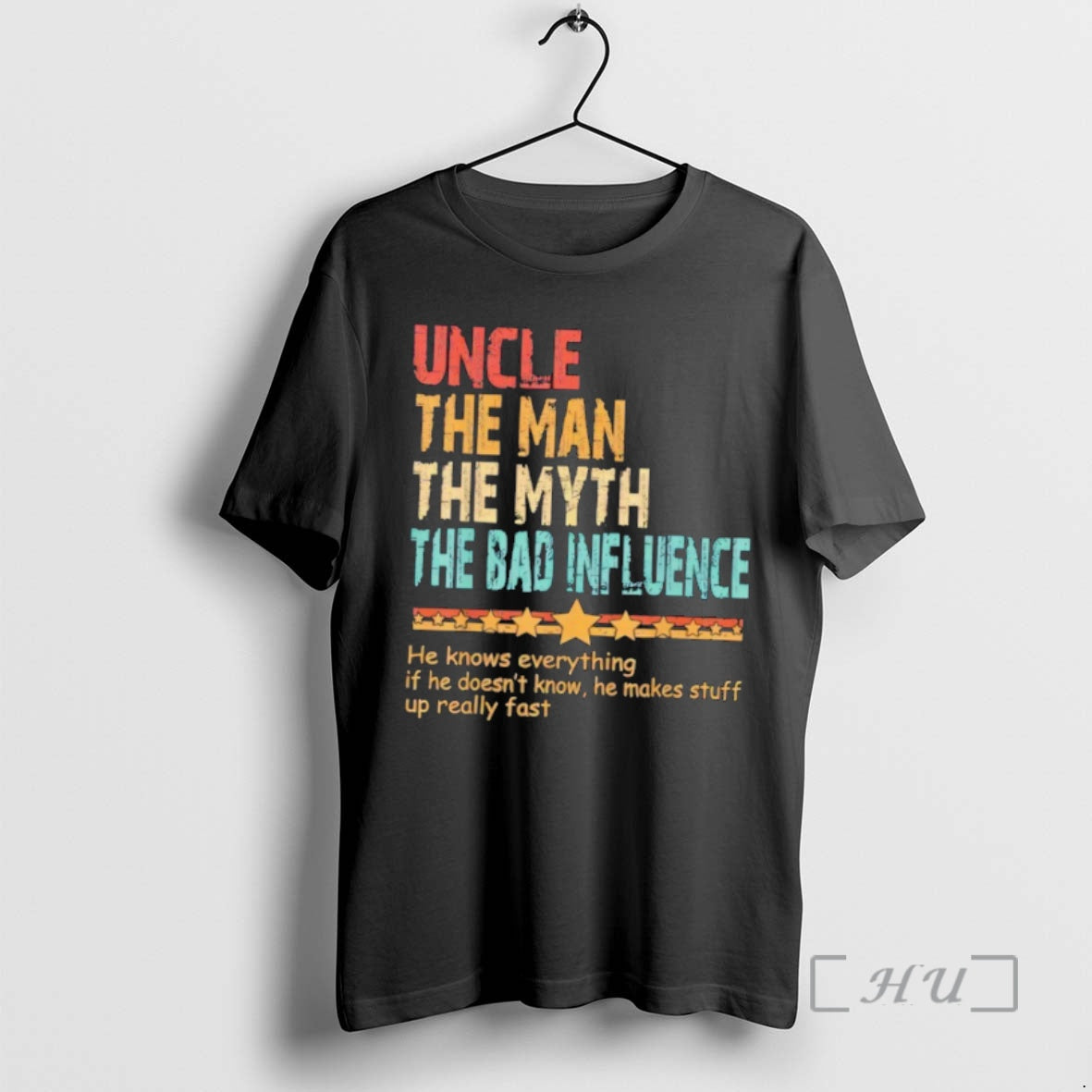 Officials Uncle The Man The Myth The Bad Influence Fathers Day Uncle Premium T Shirts Hoodie, Sweatshirt | PopFlextees.com