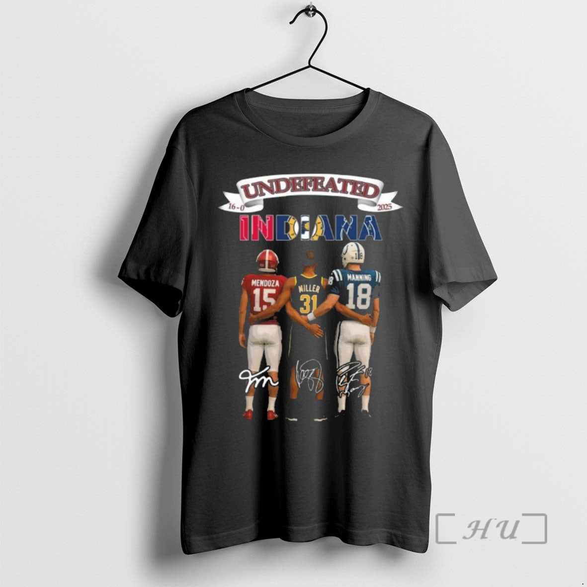 Officials Undefeated 2025 16 0 Indiana Hoosier Indiana Pacers Indianapolis Solts Signatures Premium T Shirts Hoodie,...