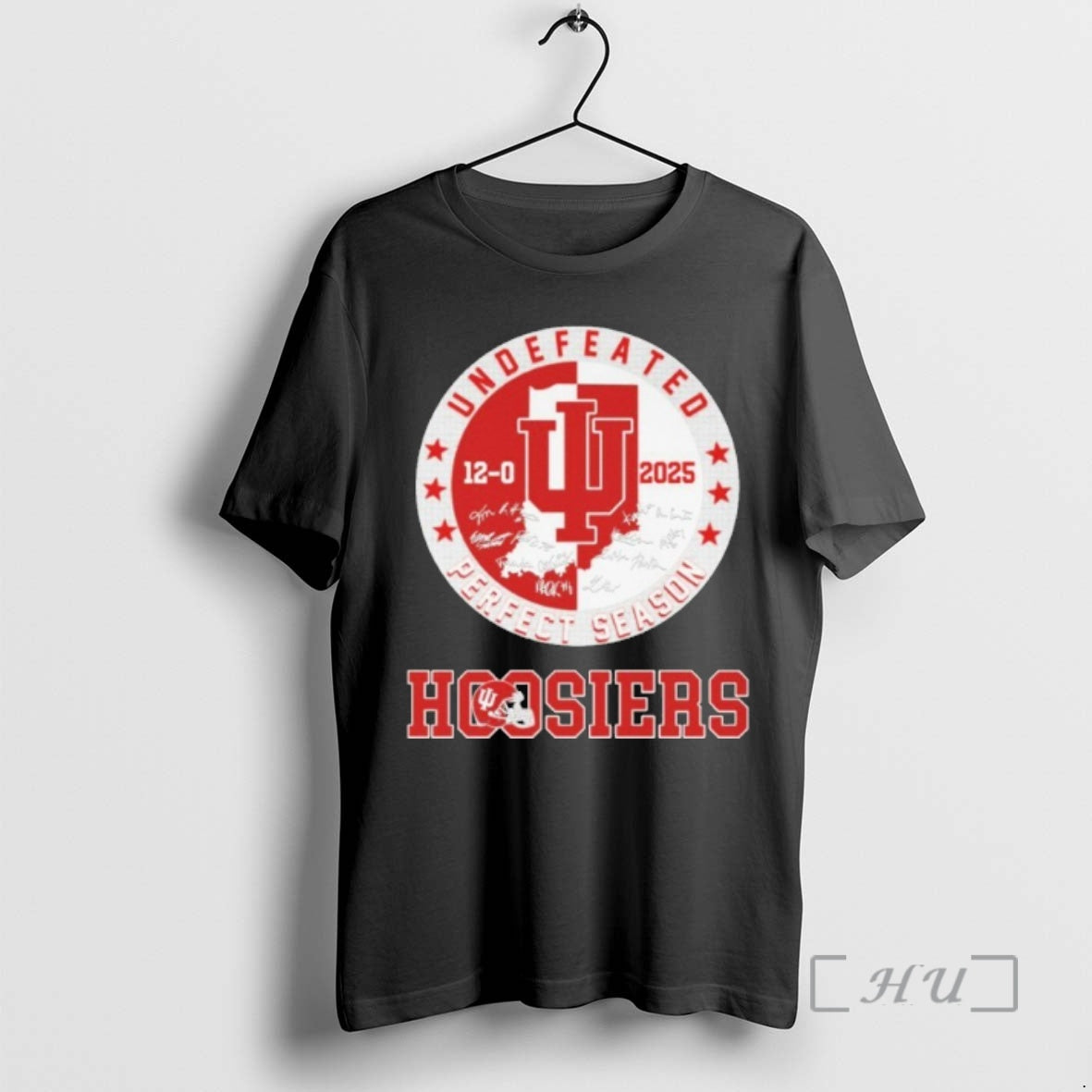 Officials Undefeated Perfect Season Hoosiers Signature T-Shirts, Hoodie, Sweatshirt | PopFlextees.com