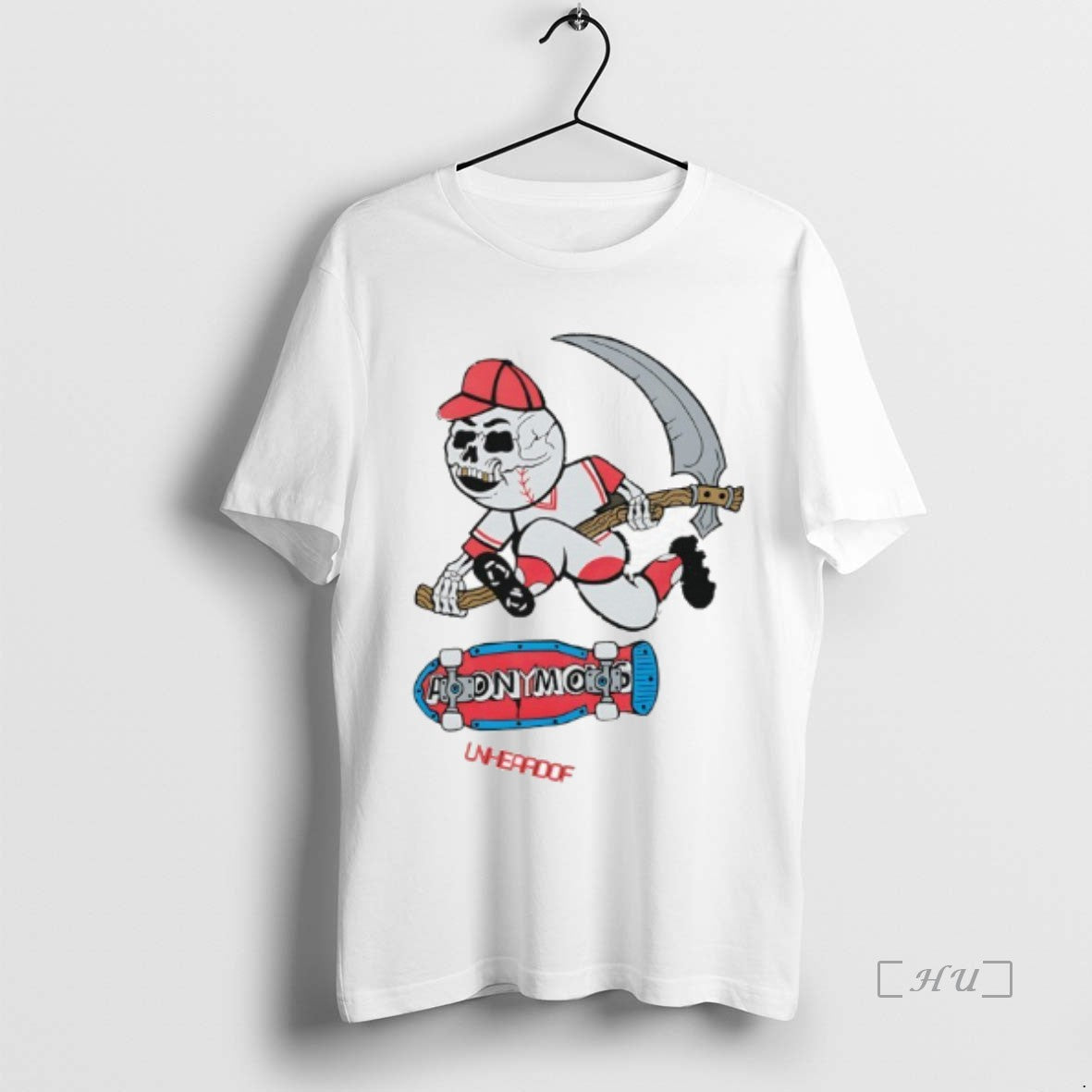 Officials Unheardof Reaper Skater Baseball Graphic T-Shirts, Hoodie, Sweatshirt | PopFlextees.com