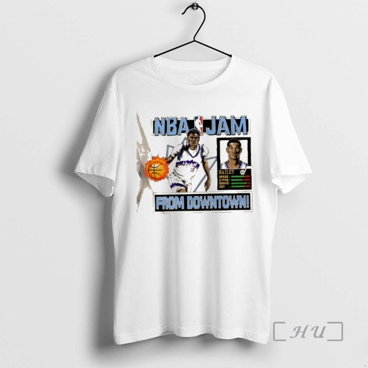 Officials Utah Jazz Ace Bailey Nba Jam From Downtown T-Shirts, Hoodie, Sweatshirt | PopFlextees.com