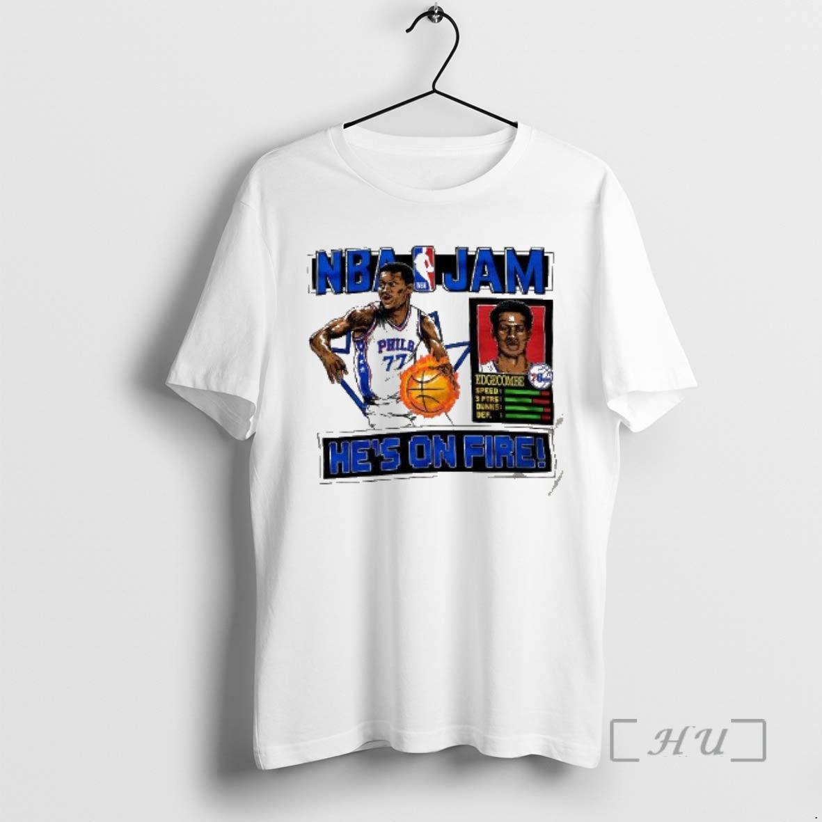 Officials Vj Edgecombe Philadelphia 76ers Nba Jam Hes On Fire T-Shirts, Hoodie, Sweatshirt | PopFlextees.com