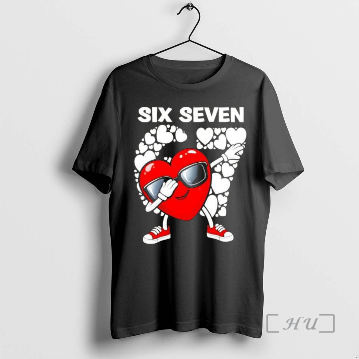 Officials Valentines Day Hearts Dabbing Six Seven 67 Meme T-Shirts, Hoodie, Sweatshirt | PopFlextees.com