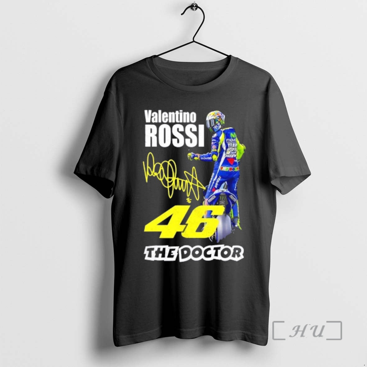 Officials Valentino Rossi 46 The Doctor Signature T-Shirts, Hoodie, Sweatshirt | PopFlextees.com