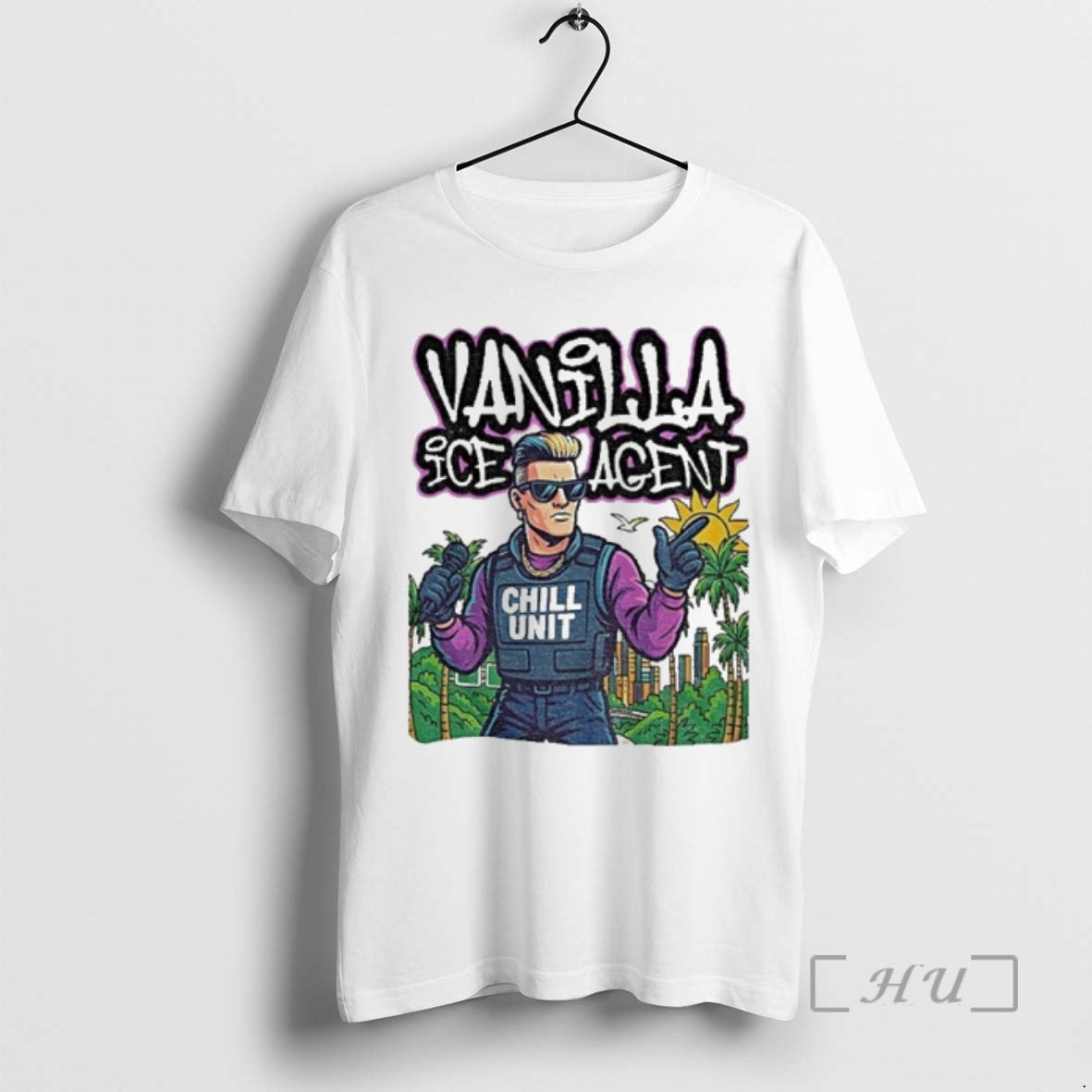 Officials Vanilla Ice Agent Chill Unit Meme Pop Culture Parody T-Shirts, Hoodie, Sweatshirt | PopFlextees.com