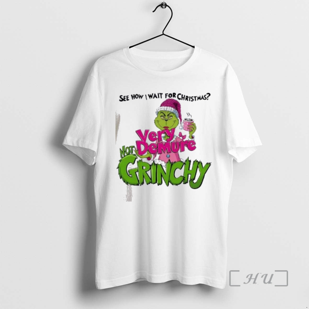 Officials Very Demure Not Grinchy Funny Grinchmas Coffee Lover T-Shirts, Hoodie, Sweatshirt