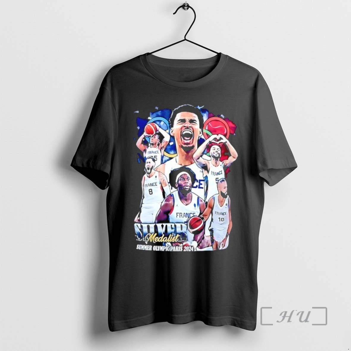 Officials Victor Wembanyama Silver Medalist Summer Olympic Paris 2024 T-Shirts, Hoodie, Sweatshirt | PopFlextees.com