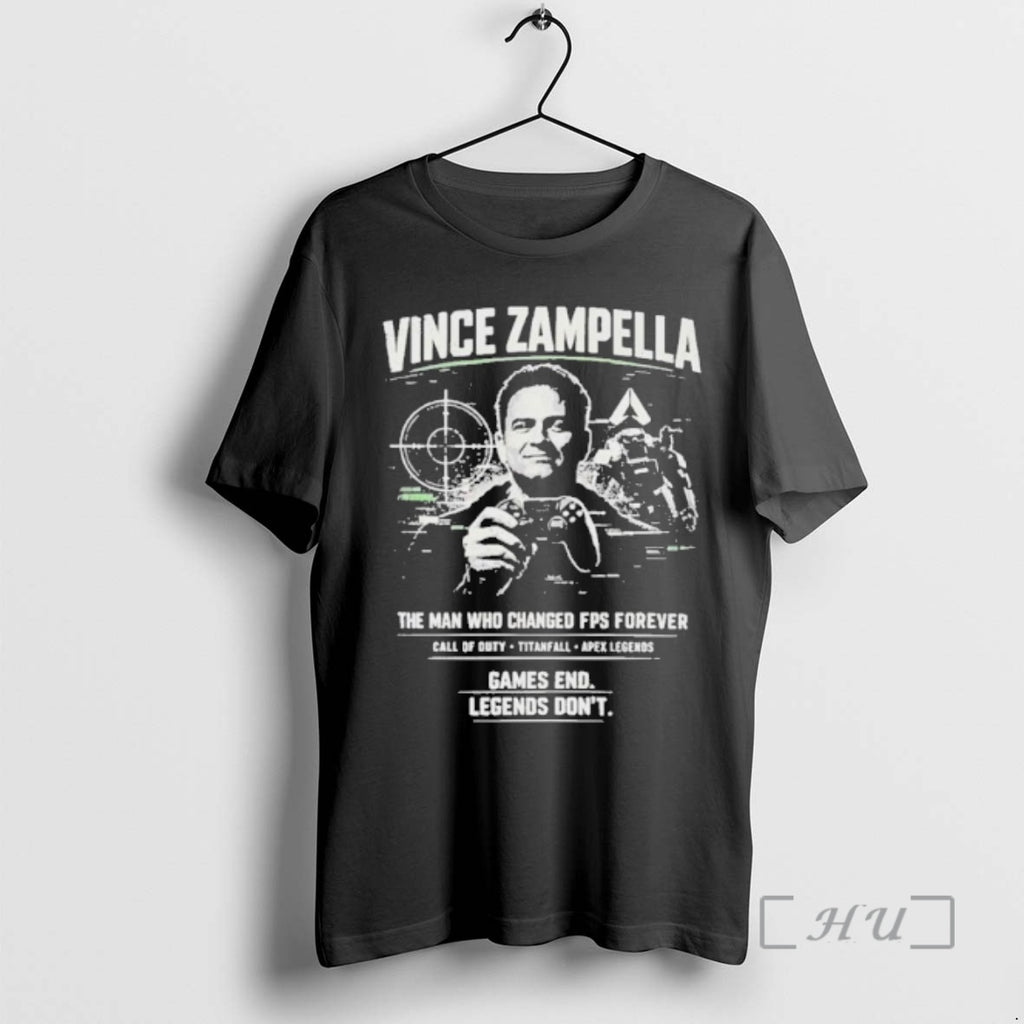 Officials Vince Zampella The Man Who Changed Fps Forever Games End Legends Dont Premium T-Shirts, Hoodie, Sweatshirt