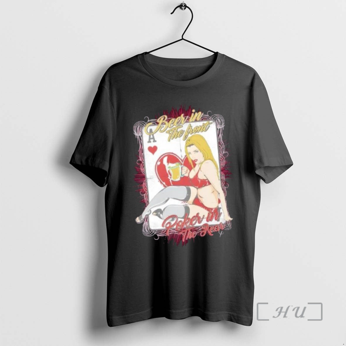 Officials Vintage Poker Pin Up Ace Of Hearts Art T-Shirts, Hoodie, Sweatshirt | PopFlextees.com