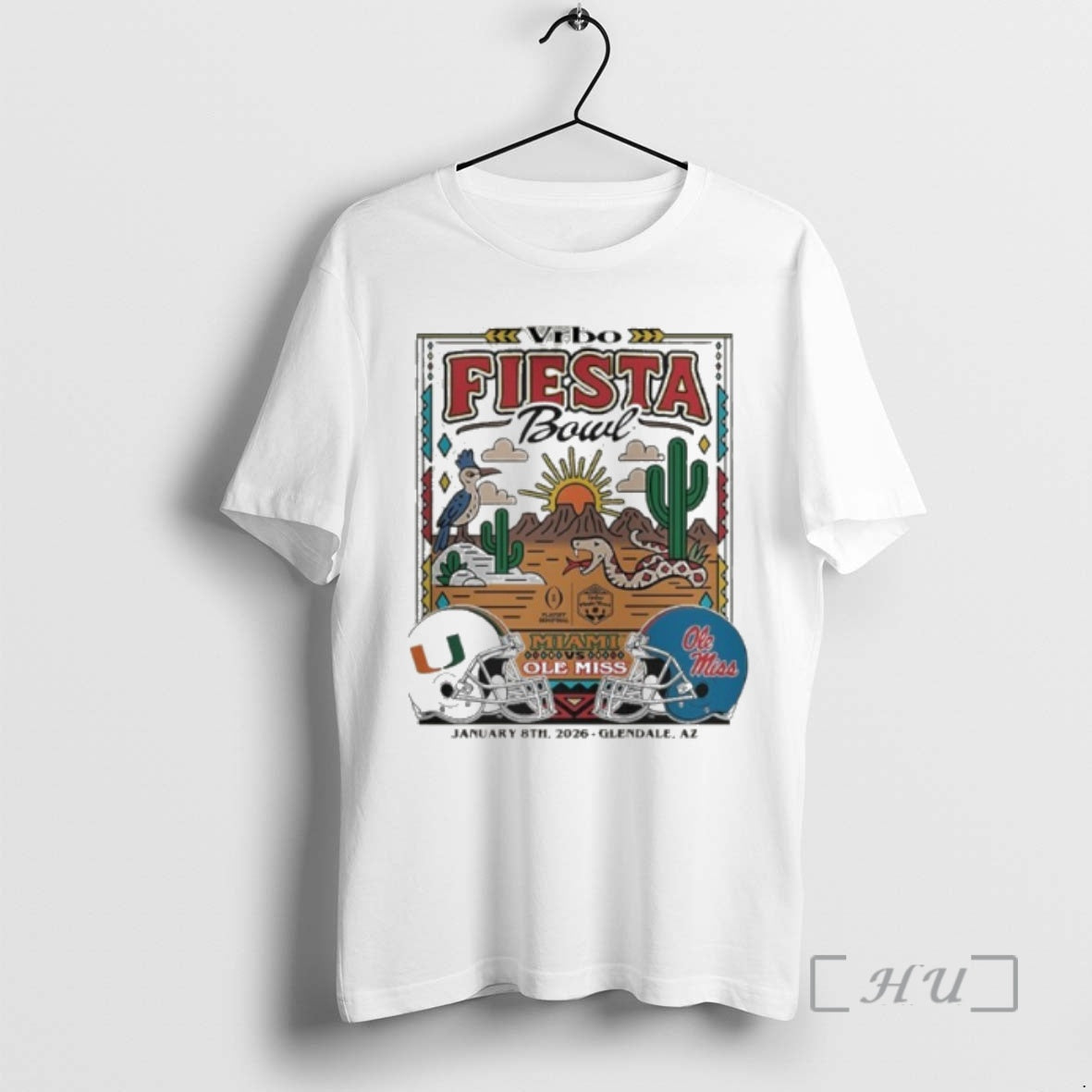 Officials Vrbo Fiesta Bowl Miami Ole Miss January 8th 2026 T-Shirts, Hoodie, Sweatshirt | PopFlextees.com