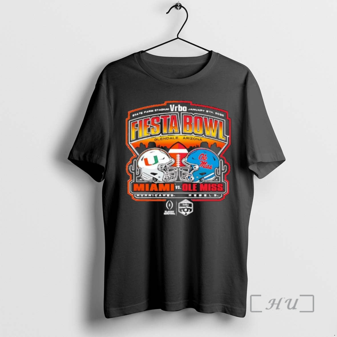 Officials Vrbo State Farm Stadium Fiesta Bowl Miami Vs Ole Miss 2026 Glendale Arizona Premium T-Shirts, Hoodie, Sweatshirt