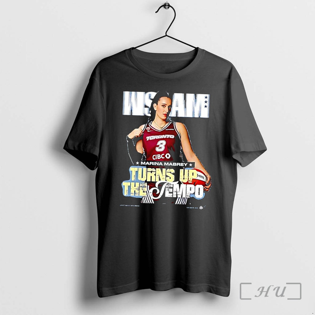Officials Wslam Cover Collection Marina Mabrey Turns Up The Tempo Toronto Black Premium T Shirts