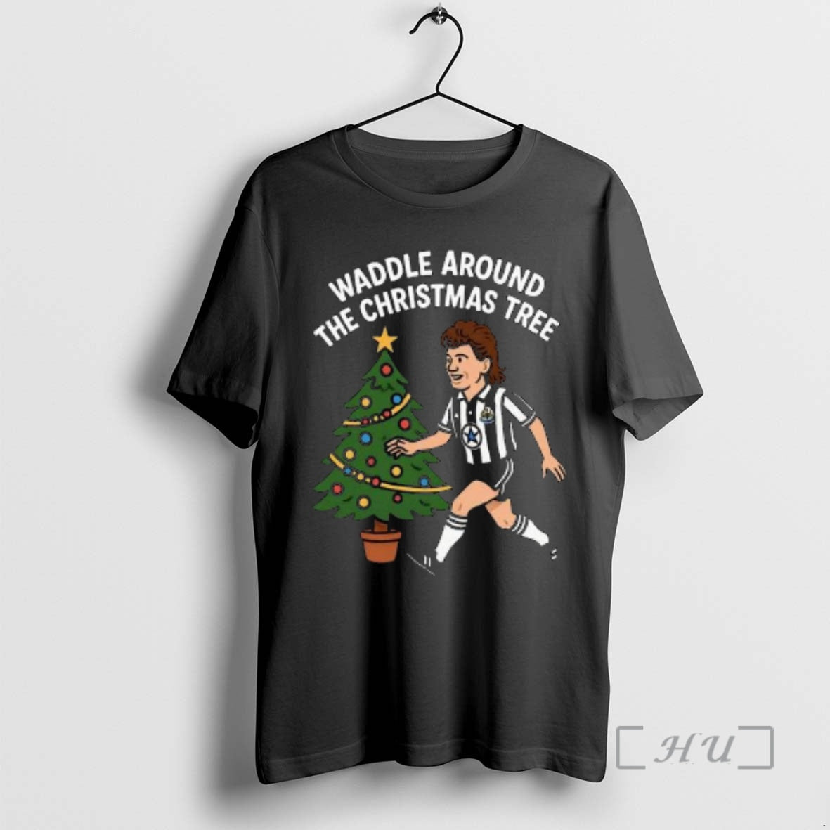 Officials Waddle Around The Christmas Tree Newcastle Circle Black T-Shirts, Hoodie, Sweatshirt | PopFlextees.com