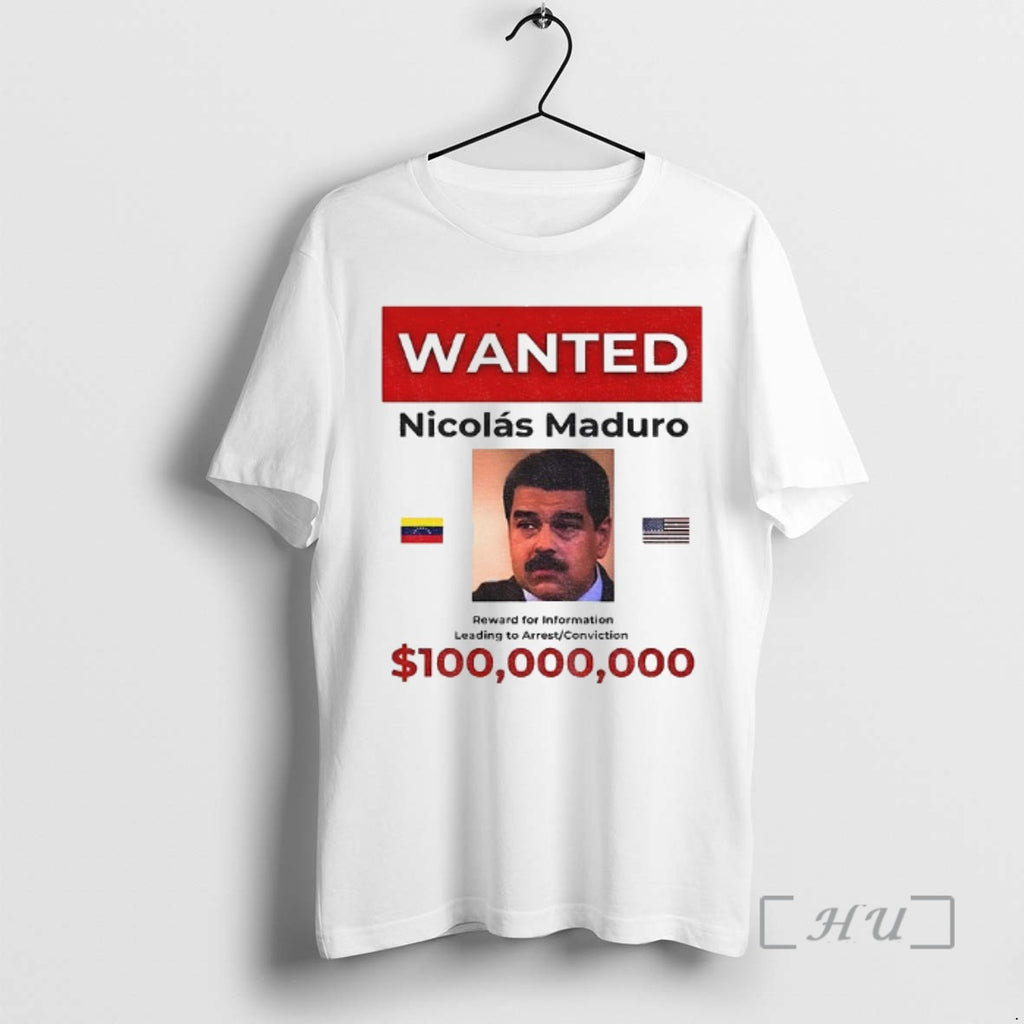 Officials Wanted Nicolas Maduro 100 Billion Reward T-Shirts, Hoodie, Sweatshirt | PopFlextees.com
