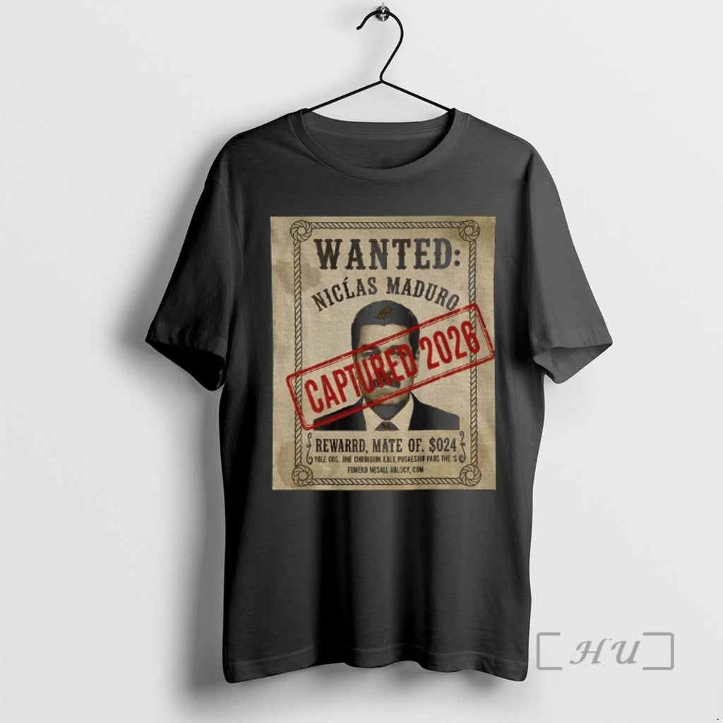 Officials Wanted Nicolas Maduro Captured 2026 Political Vintage T-Shirts, Hoodie, Sweatshirt | PopFlextees.com