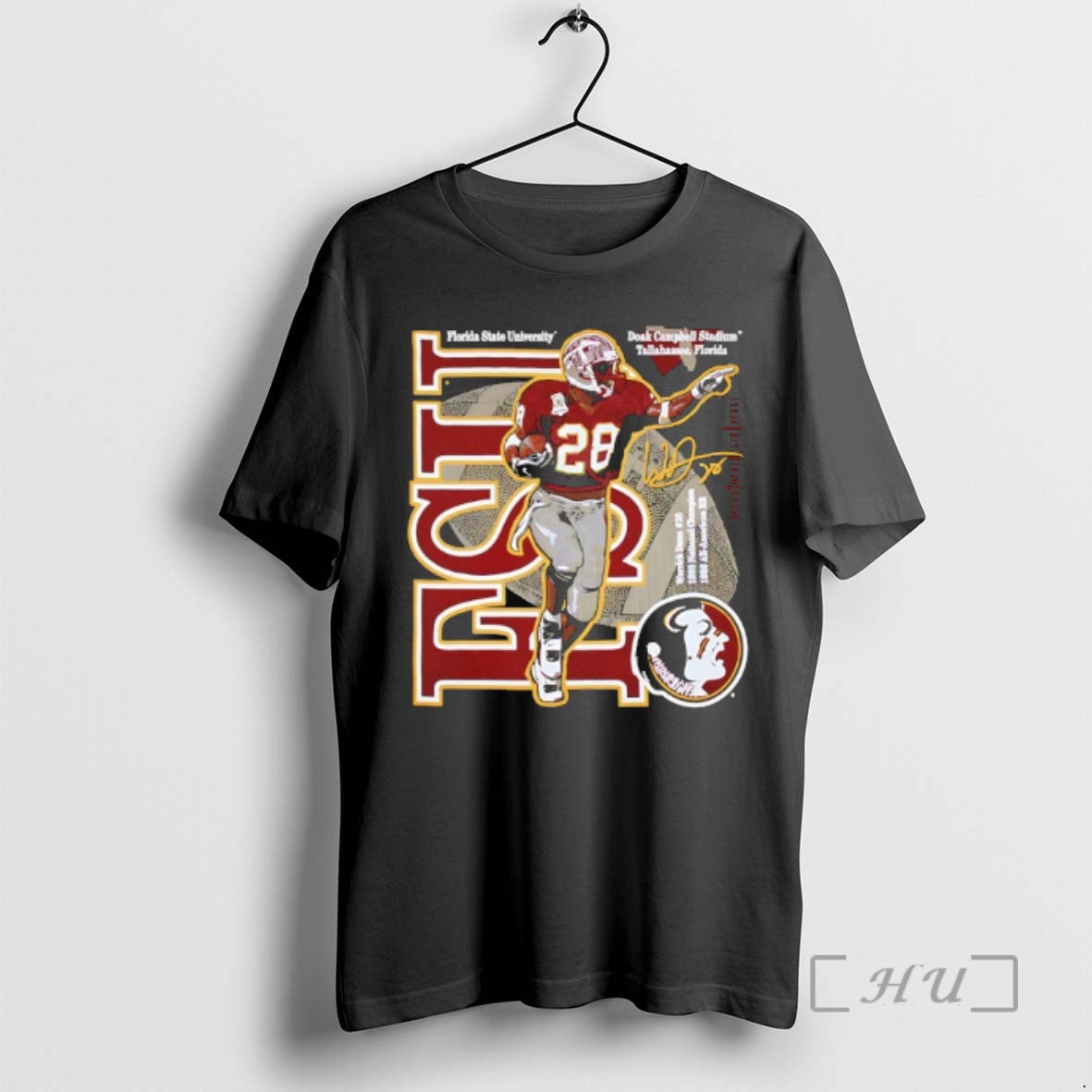 Officials Warrick Dunn Fsu Seminoles No 28 Signature Graphic T-Shirts, Hoodie, Sweatshirt | PopFlextees.com