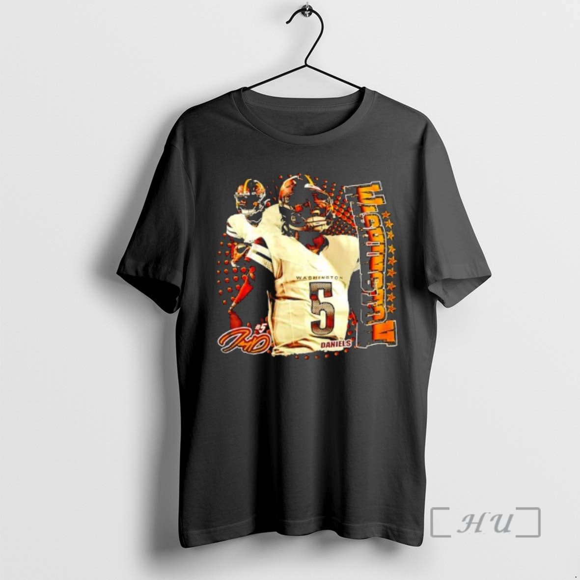 Officials Washington Commanders Jayden Daniels 5 Graphic T-Shirts, Hoodie, Sweatshirt | PopFlextees.com