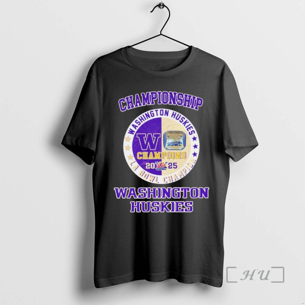 Officials Washington Huskies 2025 La Bowl Champions T-Shirts, Hoodie, Sweatshirt | PopFlextees.com