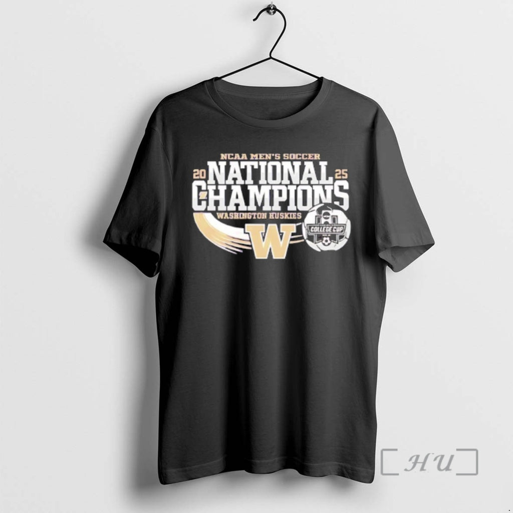 Officials Washington Huskies National Champs 2025 Ncaa Mens Soccer T-Shirts, Hoodie, Sweatshirt | PopFlextees.com