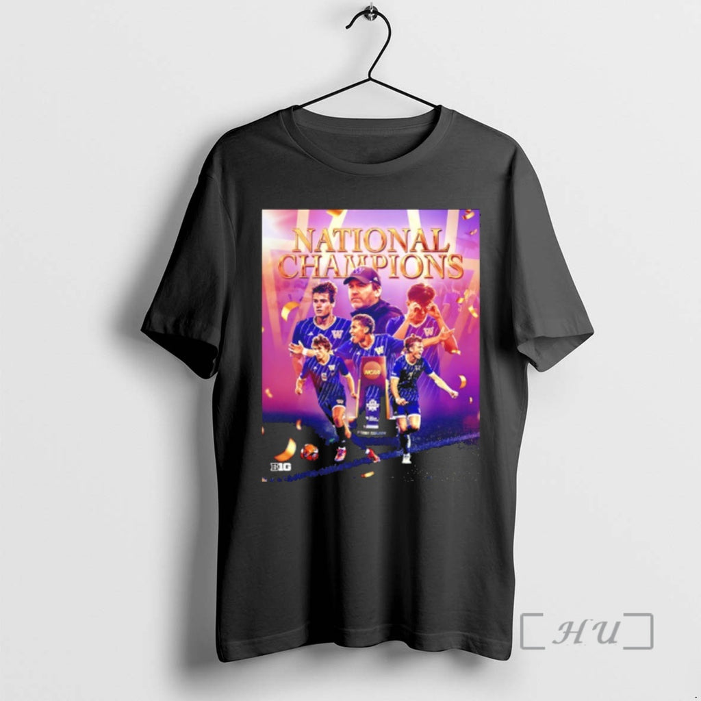 Officials Washington Husky 2025 Ncaa Mens Soccer National Champions Trophy T-Shirts, Hoodie, Sweatshirt | PopFlextees.com