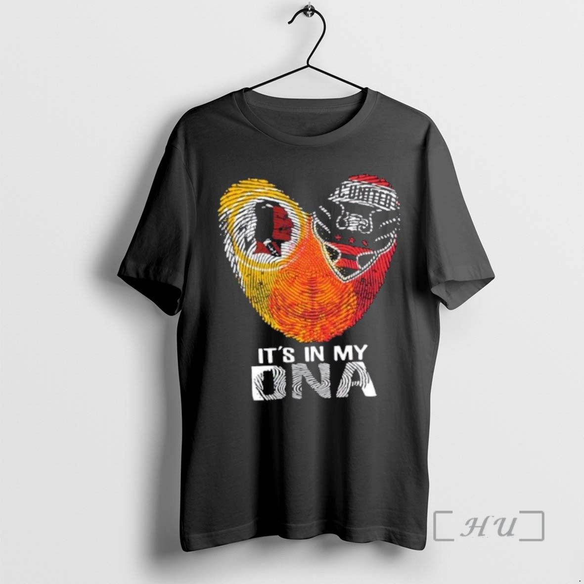 Officials Washington Sports Redskins X Dc United Its In My Dna Fingerprint Heart Premium T-Shirts, Hoodie, Sweatshirt