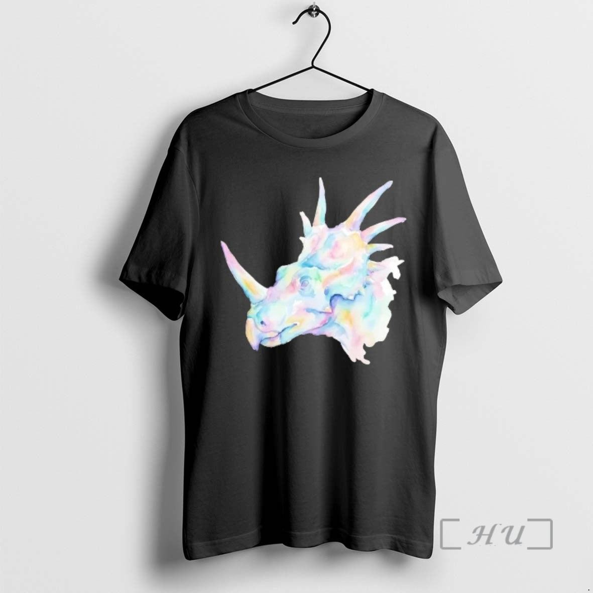 Officials Watercolor Ceratopsian Big Face T-Shirts, Hoodie, Sweatshirt | PopFlextees.com
