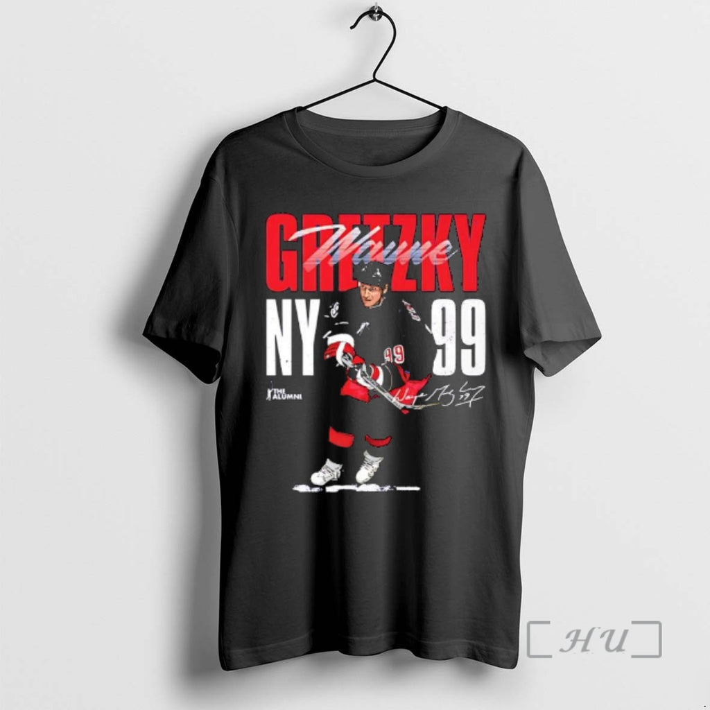 Officials Wayne Gretzky 99 Ny Signature Graphic T-Shirts, Hoodie, Sweatshirt | PopFlextees.com