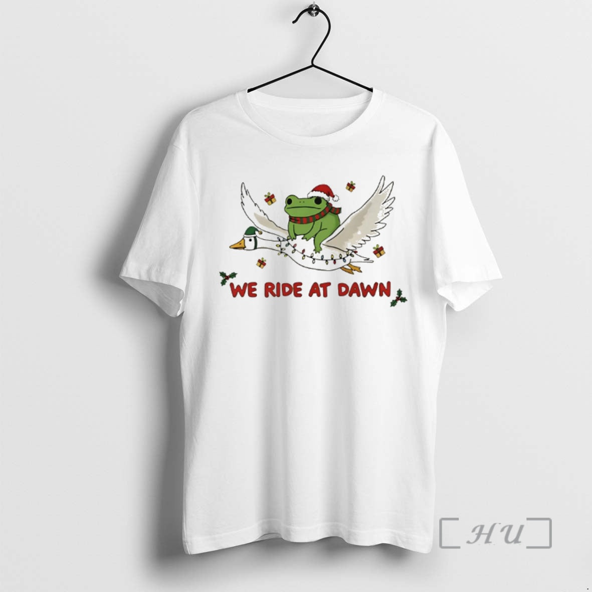 Officials We Ride At Dawn Frog And Goose Christmas T-Shirts, Hoodie, Sweatshirt | PopFlextees.com