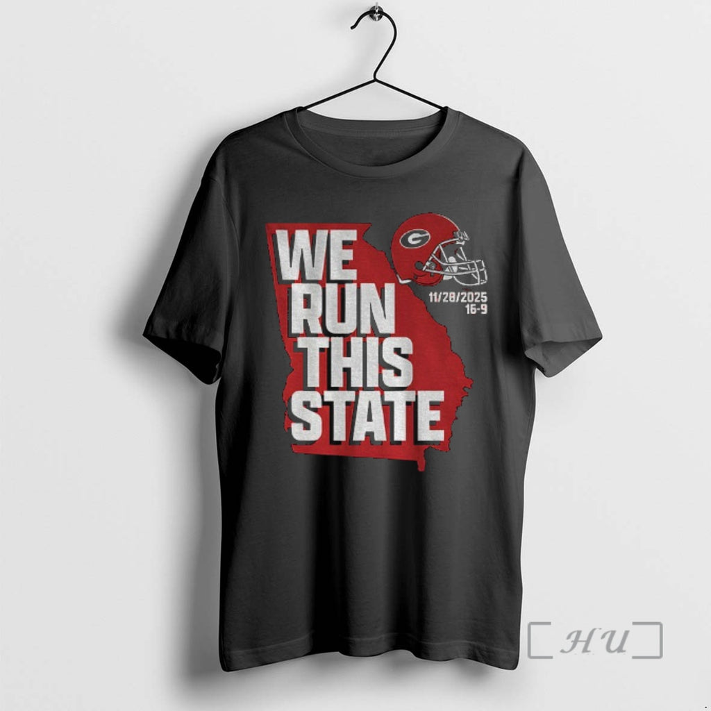 Officials We Run This State 11 28 2025 Georgia Bulldogs Football Logo Premium T Shirts Hoodie, Sweatshirt | PopFlextees.com
